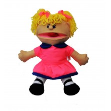 Лялька-рукавичка Puppets з язиком, дівчинка в рожевому, 1 шт. Лялька-рукавичка Puppets з язиком, дівчинка в рожевому, 1 шт.