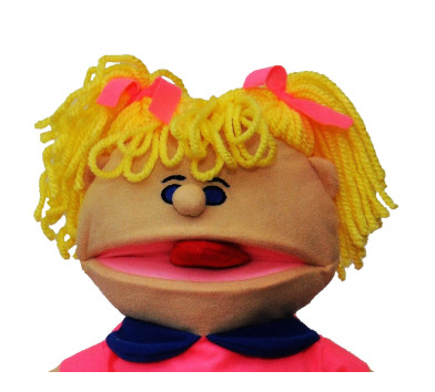 Лялька-рукавичка Puppets з язиком, дівчинка в рожевому, 1 шт. Лялька-рукавичка Puppets з язиком, дівчинка в рожевому, 1 шт.